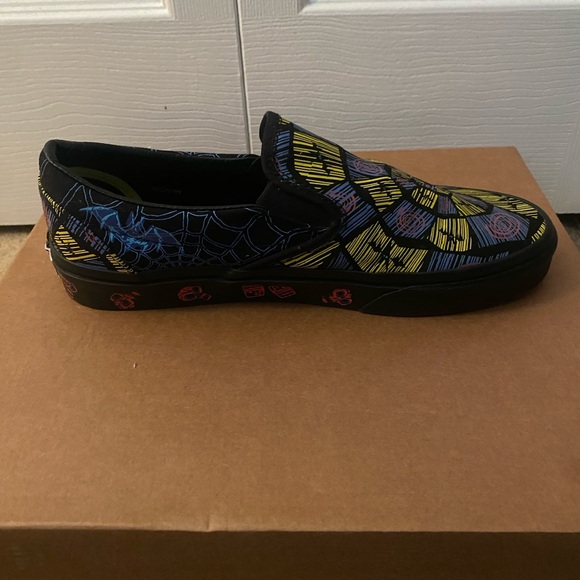 🌀Worn Once!🌀 Vans Limited Edition Nightmare Before Christmas slip ons.W10/M8.5 - Picture 2 of 8